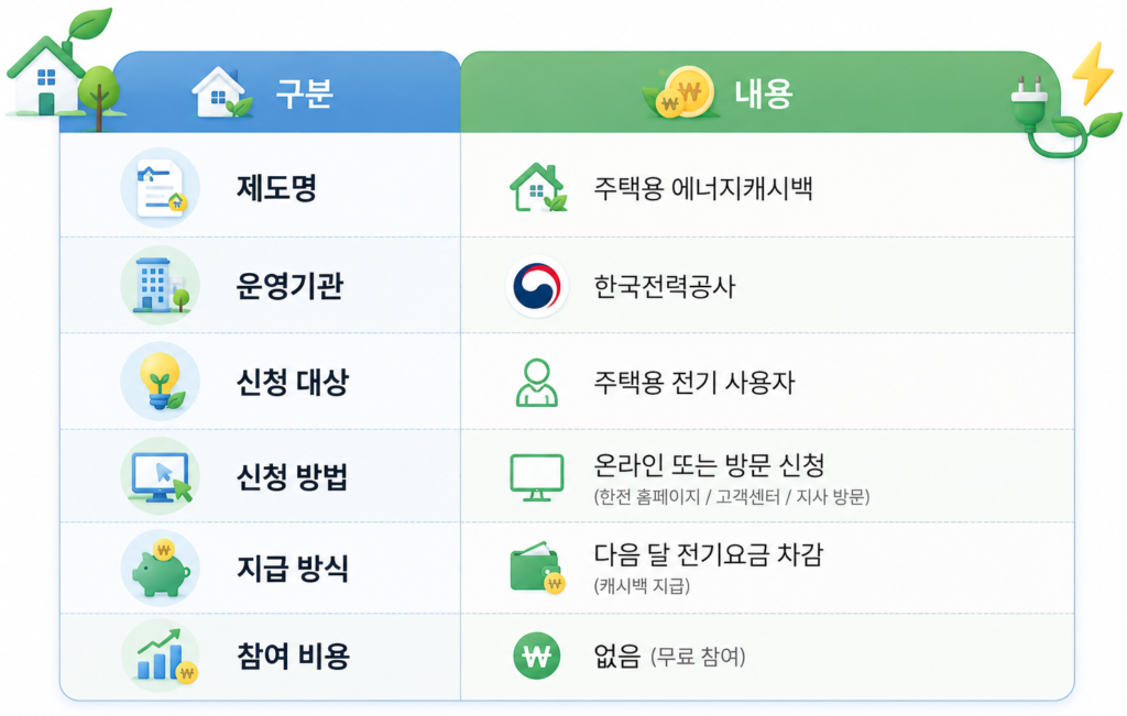 에너지캐시백 한눈에 보기